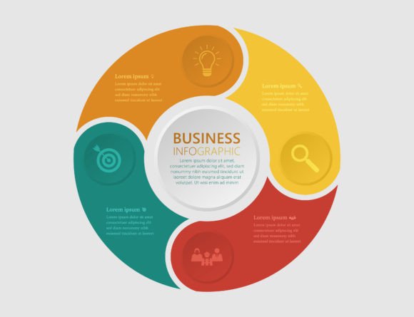 Business Infographic Template Chart for Graphics and Infographics