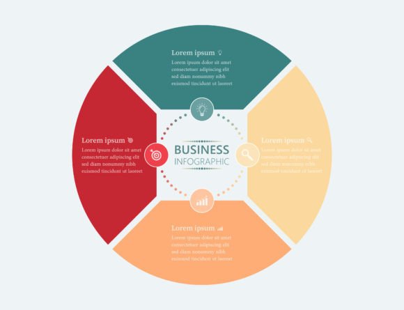 Business Infographic Template Diagram for Modern Graphics