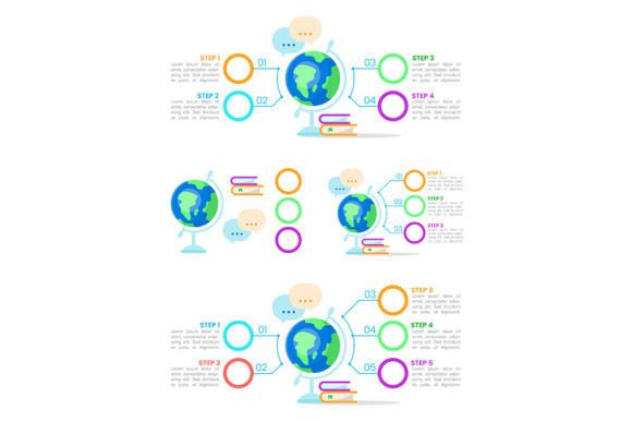 Class Learning Infographic Element Set for Clean Web Graphics