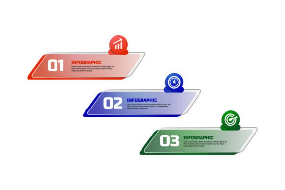 Colorful Glassmorphism Process Infograph Review
