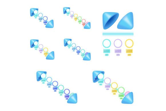 Creative Colorful Infographic Chart Set Graphics