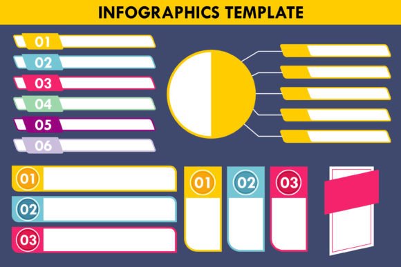 Flat Table of Contents Table Infographic