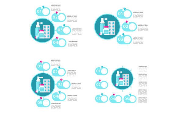Medicine Infographic Chart Graphics for Handmade Creations