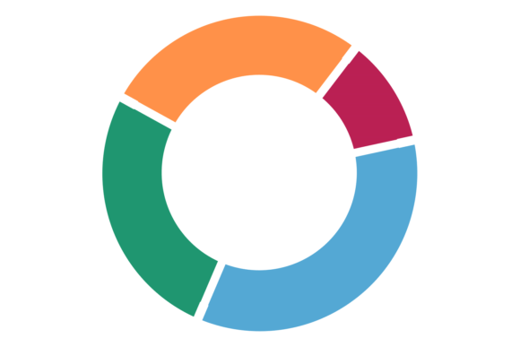 Pie Chart Icon for Infographics and Graphics