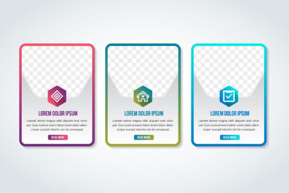Rectangle Hexagon Infographic Photo for Modern Graphics