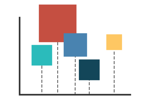 Scatter Chart Color Square Bubble Graph Graphics for Handmade Creations