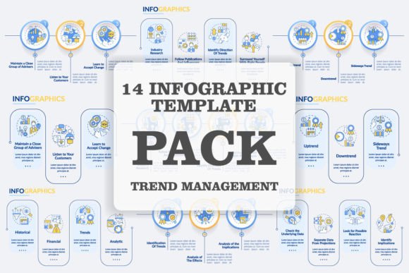 Trend Management Infographic Templates for Graphics and Infographics